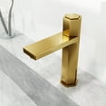 thumbnail image 6 of VIGO Nova Single Handle Single-Hole Bathroom Faucet in Matte Brushed Gold, 6 of 14