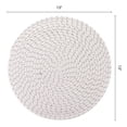 thumbnail image 5 of Unique Bargains 4Pcs Round Woven Table Placemats Gray 13x13inch, 5 of 5