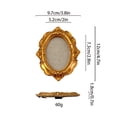 thumbnail image 7 of Vintage Gold Carved Photo Frame Refrigerator Magnets, Magnetic Picture Holders with Ornate Design, Replaceable Photo Display for Home Decor, Ideal for Kitchen Walls & Metal Surfaces, 7 of 7