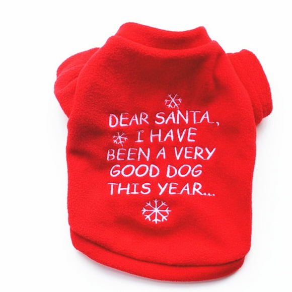 Long Sleeve Christmas Print Dog Sweater Warm Winter Holiday Pet Apparel Cozy Knitted Top for Festive Season