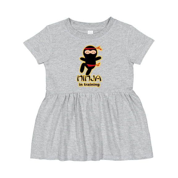Inktastic Ninja in Training Girls Baby Dress