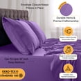 thumbnail image 5 of Lux Decor Collection Twin Bed Sheets Set 4 Piece - 16 Inch Deep Pocket Microfiber Sheets - Purple, 5 of 11