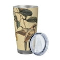 thumbnail image 2 of KLL Vintage Bird Print 40oz Stainless Steel Insulated Car Cup with Spillproof Lid - Keep Your Drink Hot or Cold on the Go-Straw Three-piece Set, 2 of 8