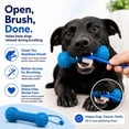 thumbnail image 5 of Dual-Action Canine Dental Prop,Dog Dental Chew Toy for Effortless Brushing,Interactive Treat-Dispensing Squeaky Bone,Pet Oral Care for Small,Medium,and Large Breeds (Blue-1pc), 5 of 9