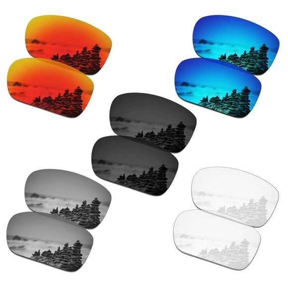 SmartVLT Set of 5 Men's Replacement Lenses for Oakley Turbine OO9263 Sunglass Combo Pack S01