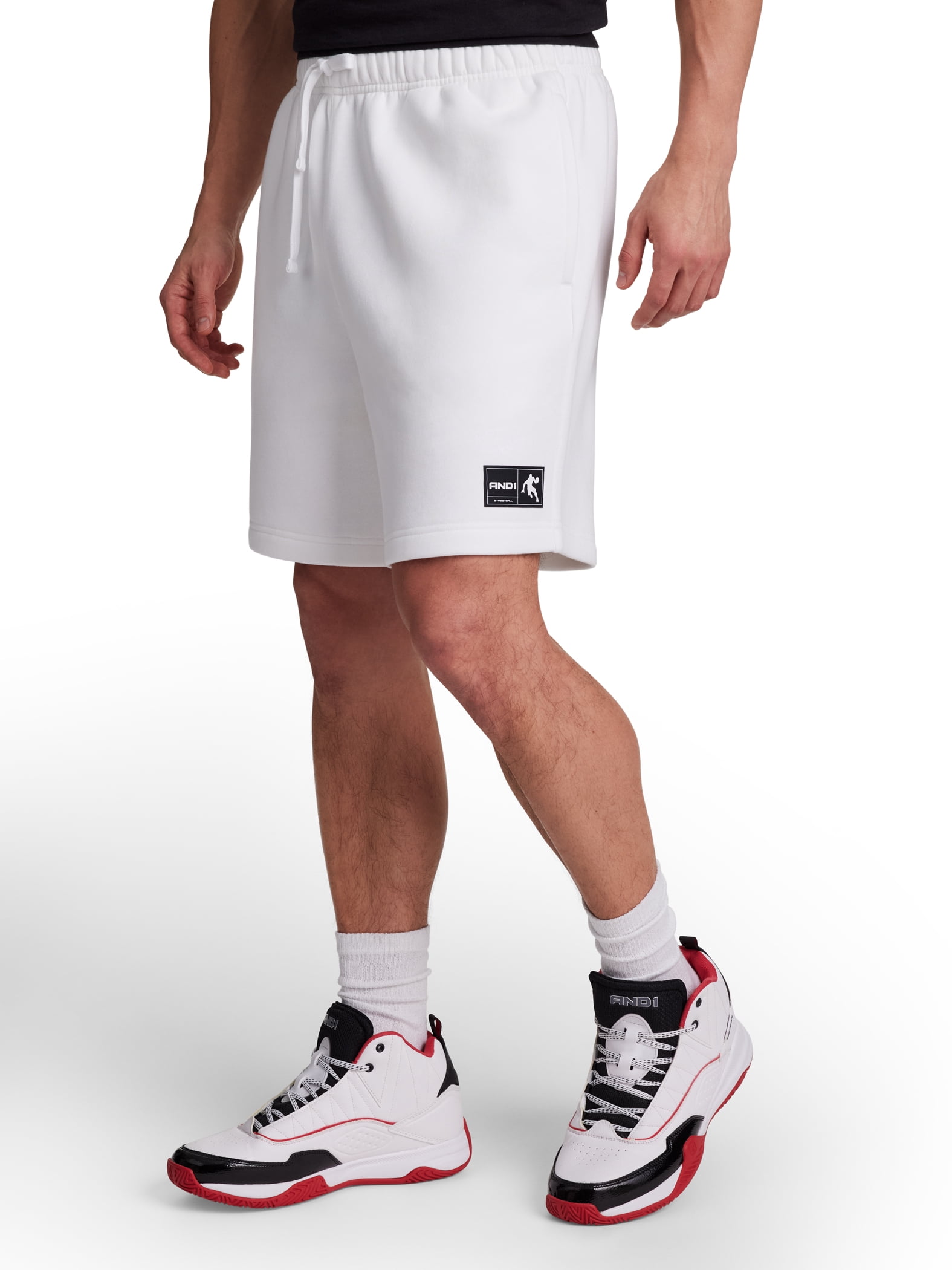 AND1 Men's and Big Men's Free Throw Short, 8" inseam, Sizes XS-5XL