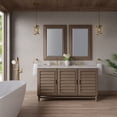 thumbnail image 2 of James Martin Vanities 620-V60D-WW-3VSL Portland 60" Double Basin Wood Vanity Set - Wood, 2 of 2