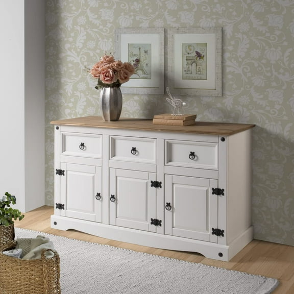 Wood Buffet Sideboard Corona Snow | Furniture Dash COW388