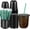 Black, variant on 25 Pack Clear Plastic Cups with Lids and Straws, Disposable 10 oz Iced Coffee Cups for Cold Beverages, Juice, Smoothies, Party, Catering, Coffee Shops, Reusable Cold Drink Container
