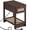 Walnut, variant on Leyaoyao Farmhouse Rattan End Table with Charging Station, Narrow Side Table for Living Room, Bedside Table with Drawer and Bottom Shelf, Natural
