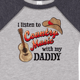 thumbnail image 4 of Inktastic I Listen to Country Music with My Daddy Guitar and Hat Boys or Girls Baby Bodysuit, 4 of 5