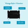 thumbnail image 3 of Architectural Mailboxes Townhouse Galvanized Steel, Small, Wall-Mount Mailbox in Black, 3 of 8