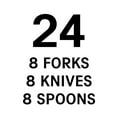 thumbnail image 6 of Great Value Disposable Compostable Assorted Cutlery, Beige, 24 Count includes 8F/8S/8K, 6 of 9