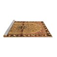 thumbnail image 2 of Ahgly Company Machine Washable Indoor Square Persian Brown Traditional Area Rugs, 7' Square, 2 of 4
