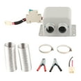thumbnail image 2 of Descongelador de calentador eléctrico de coche de 2 orificios de 800 W desempañador de descongelador de ventana ventilador de calentador automático electrónico portátil ANGGREK Otros, 2 of 8
