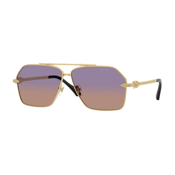 Versace Sunglasses VE2284 1002EL 63mm Gold / Orange Violet Gradient Lens
