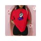 thumbnail image 1 of Playera Blusa De Puño Levantado Con Un Pañuelo Dia De La Mujer Color Rojo Talla Mediana Marca Emil SaEs, 1 of 4