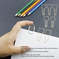 thumbnail image 3 of Pen Clips, Compact Multipurpose Electroplating Pen Holder 50pcs Strong Clamping Force Cute Cat Shape  for Pictures for Journals, 3 of 8