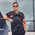 thumbnail image 4 of Fotbe Fire Breathing Dragon Twilight Camiseta Polo de Golf para Hombre con Estampado – Camisa Deportiva Transpirable con Cuello Abotonado-XX-Large, 4 of 6