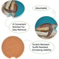 thumbnail image 2 of GZHJMY Sea Turtle Sand Animals Car Coasters 2 Pieces, Absorbent Ceramic Cork Base Car Coasters, Drink Cup Holder Coasters, with Finger Notches, Easy to Remove and Clean, 2 of 6