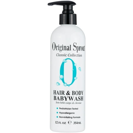 UPC: 0180551000046 | Original Sprout Classic Hair and Body Babywash 100% Vegan Hypoallergenic Sensitive Skin For all Hair types 12oz Bottle