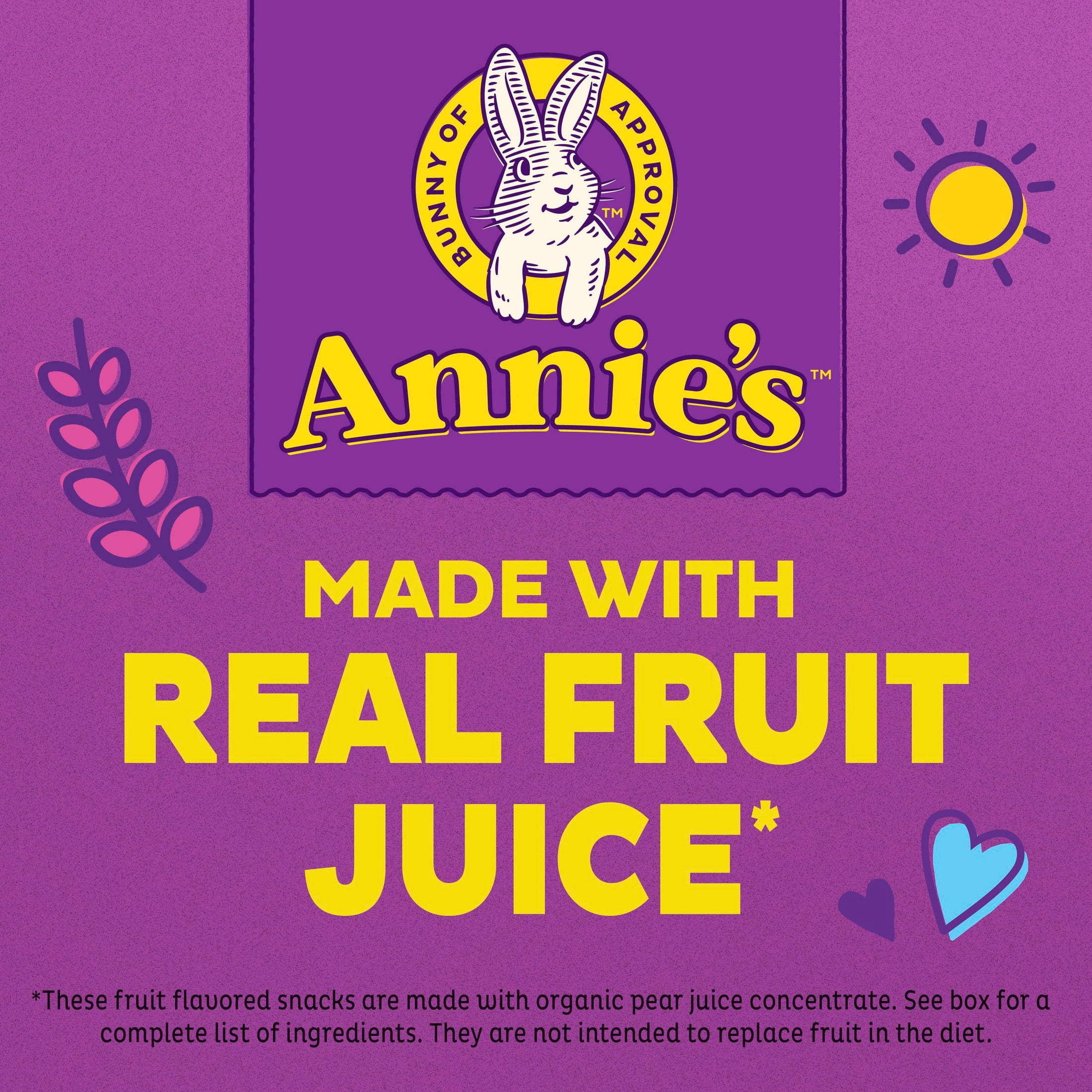 (6 pack) Annie's Organic Bunny Fruit Flavored Snacks, Variety Pack, Gluten Free, 22 Count Pouches