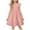 Light Pink, variant on larppty Girls Dress Summer Ruffle Sleeve Mesh A Line Casual Party Dresses with Pockets (Purple,5-6 Years)