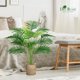 thumbnail image 4 of Palmera artificial Der Rose Areca con cestas tejidas a mano, 4 of 7
