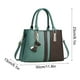 thumbnail image 3 of pstuiky Bolso tote para mujer, bolso de mano de gran capacidad, de piel suave, elegante, con diseño patchwork y múltiples capas., 3 of 6