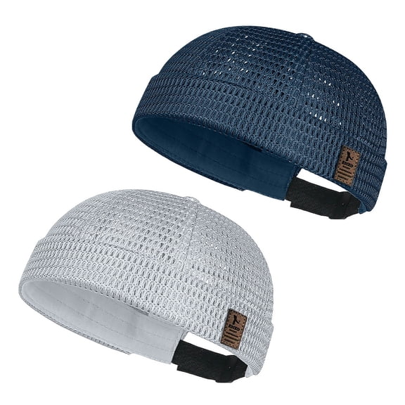 Hats for Men Lightweight Mesh Brimless Cap Breathable Summer Outdoor Hat