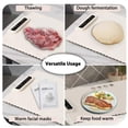 thumbnail image 4 of Food Warming Mat Fast Heating Silicone Electric Tray with 3 Temperature & Auto Shut-Off, Portable Roll-Up Design, 38x60cm, 4 of 5