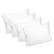 Superior Solid Microfiber Medium Density Pillow, Set of 4, Euro-26