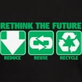 thumbnail image 3 of CafePress - Rethink The Future, Recycle Dark T Shirt - Men's Classic Graphic Cotton T-Shirt, 3 of 4