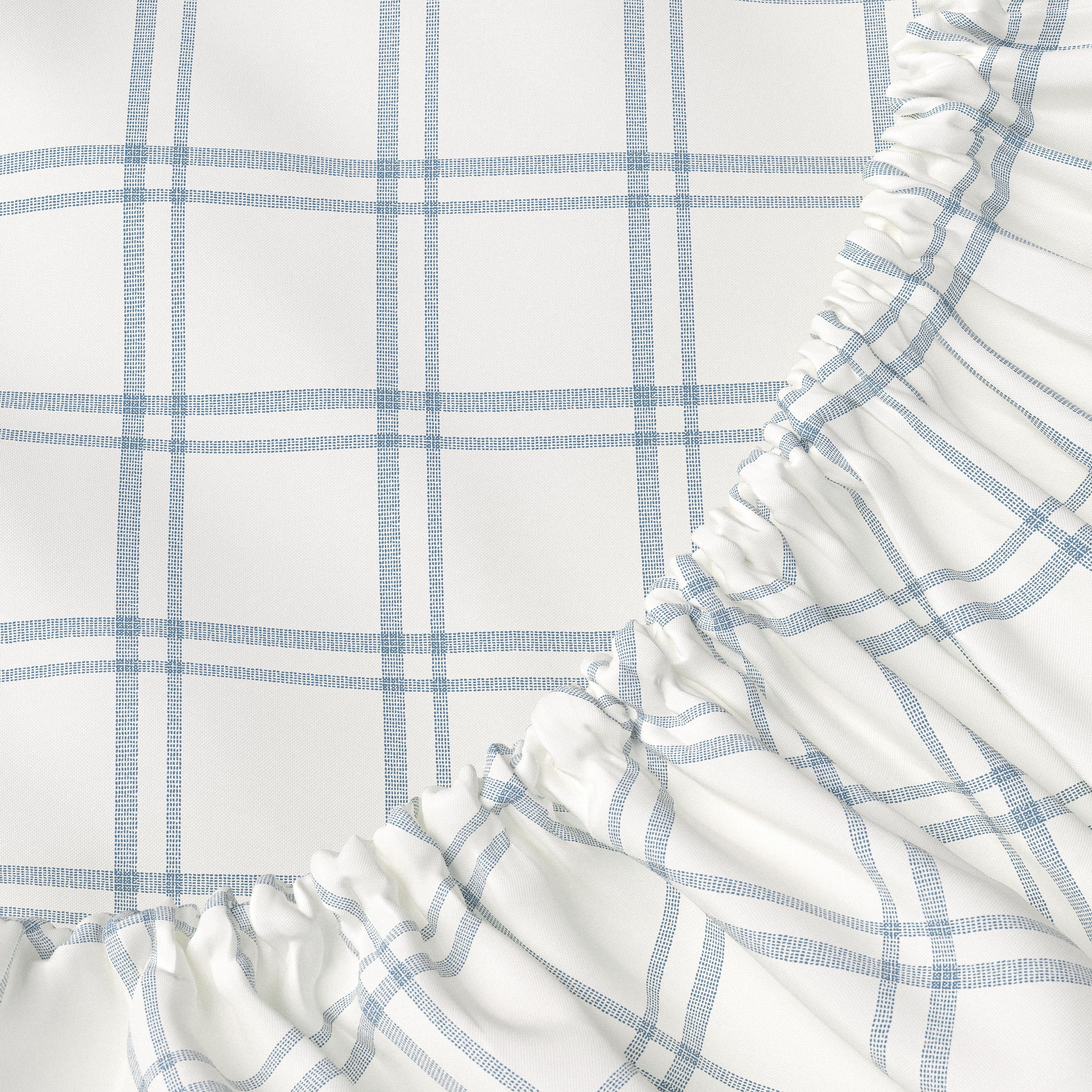 Mainstays Kids Microfiber Bed Sheet Set, Queen, Plaid, 4 Pieces