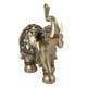 thumbnail image 3 of Decoración de estatuilla de elefante, color dorado, elegante estatuilla de elefante, estatua de elefante, diseño aerodinámico, 3 of 8