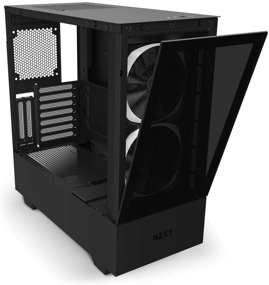 Integrated RGB Lighting Nzxt H510 Elite Vertical GPU Mount Front I/O USB Type-C Port Premium Mid-Tower ATX Case PC Gaming Case Dual-Tempered Glass Panel Black Water-Cooling Ready 