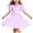 Purple-01, variant on Mitankcoo Girls Puff Mini Dresses Crew Neck Short Sleeve Cross Back A-Line Dress for Everyday & Vacation Wear