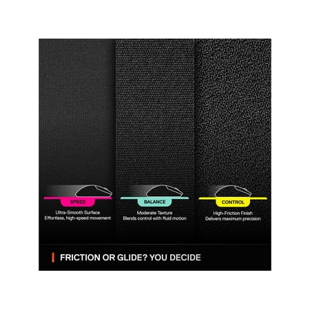 SteelSeries - QcK Performance Gaming Mouse Pad XL - Balance - Black