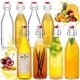 thumbnail image 1 of 10 Botellas de Vidrio con Tapa, 16OZ / 500ml Botellas Herméticas, Sello Botellas para Fermentación, Excelentes botellas de vidrio para kombucha, hidromiel, vinagre y cerveza., 1 of 3