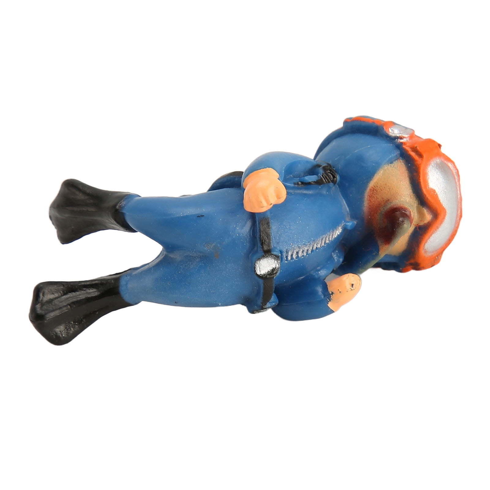 Aquarium Diver Decoration, PVC Material Floating Fish Decoration Blue