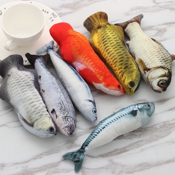 Lovely Soft Funny Artificial Simulation Fish Cute Plush Toys Stuffed Sleeping Toy For Little Kids Playing Toy New Gift heqiyong LED