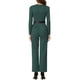 thumbnail image 3 of INSPIRAR CHIC Mono Elegante para Mujeres Cuello Cuadrado de Manga Larga Pantalones Anchos Traje de Romper XL Verde, 3 of 5