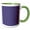 Green/White, variant on 3drose, Halftone Geometrical Dot Pattern Background Design, 11oz Two-tone Black Mug
