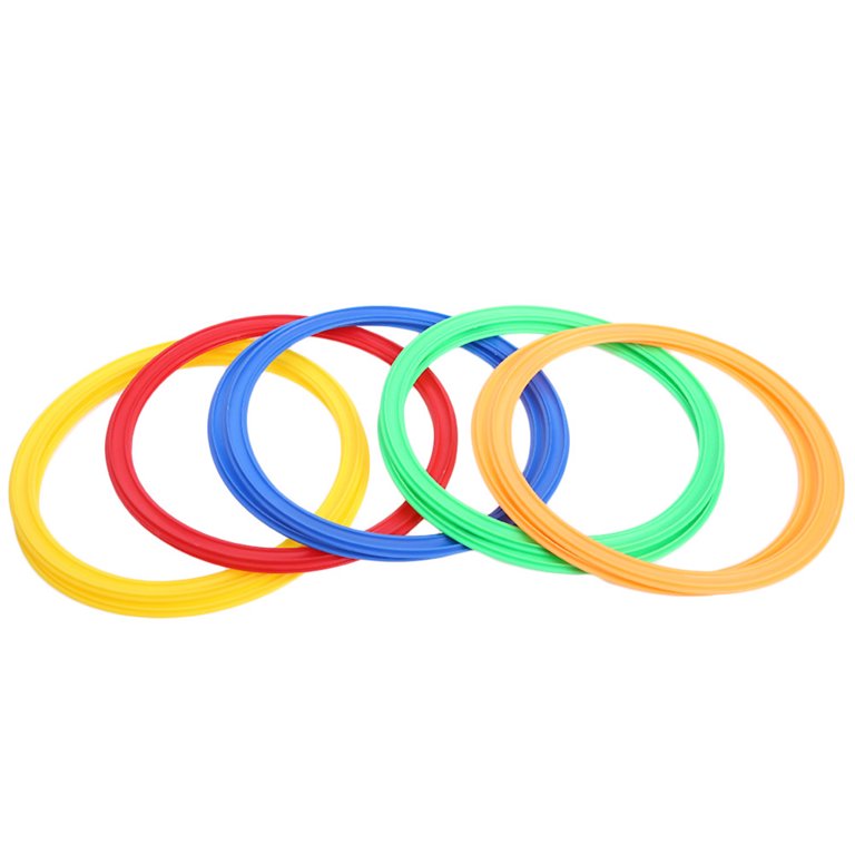 Hopscotch Game Color Jump Ring Hopscotch Toys, Outdoor Sensory Training  Sports Equipment, 10 Colorful Jump Rings and 10 Connectors Free Combination