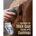 thumbnail image 2 of Tondeuse à Chevaux Sans Fil - Kit de Rasoir à Faible Bruit pour Cheveux Longs - 2 Vitesses Tondeuse pour Chevaux, 2 of 4