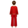 thumbnail image 2 of Aislor Boys Praise Dance Outfits Liturgical Worship Pullover Top with Wide Leg Pants Bottom for Themed Party Red 10, 2 of 7