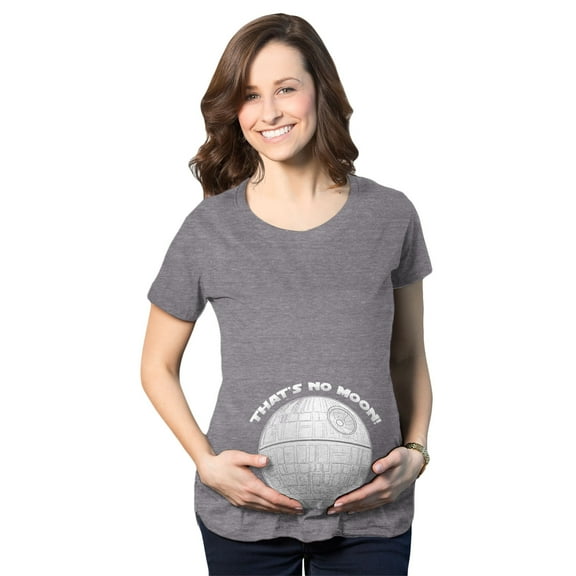 Maternity Thats No Moon Cute T Shirt Funny Pregnancy Announcement Baby Bump Tee