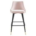 thumbnail image 5 of Modway Adorn Performance Velvet Bar Stool Set of 2 in Pink, 5 of 8