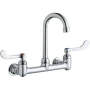 Elkay Lk940gn04t4h 1.5 GPM Wall Mounted Double Handle Utility Faucet - Chrome