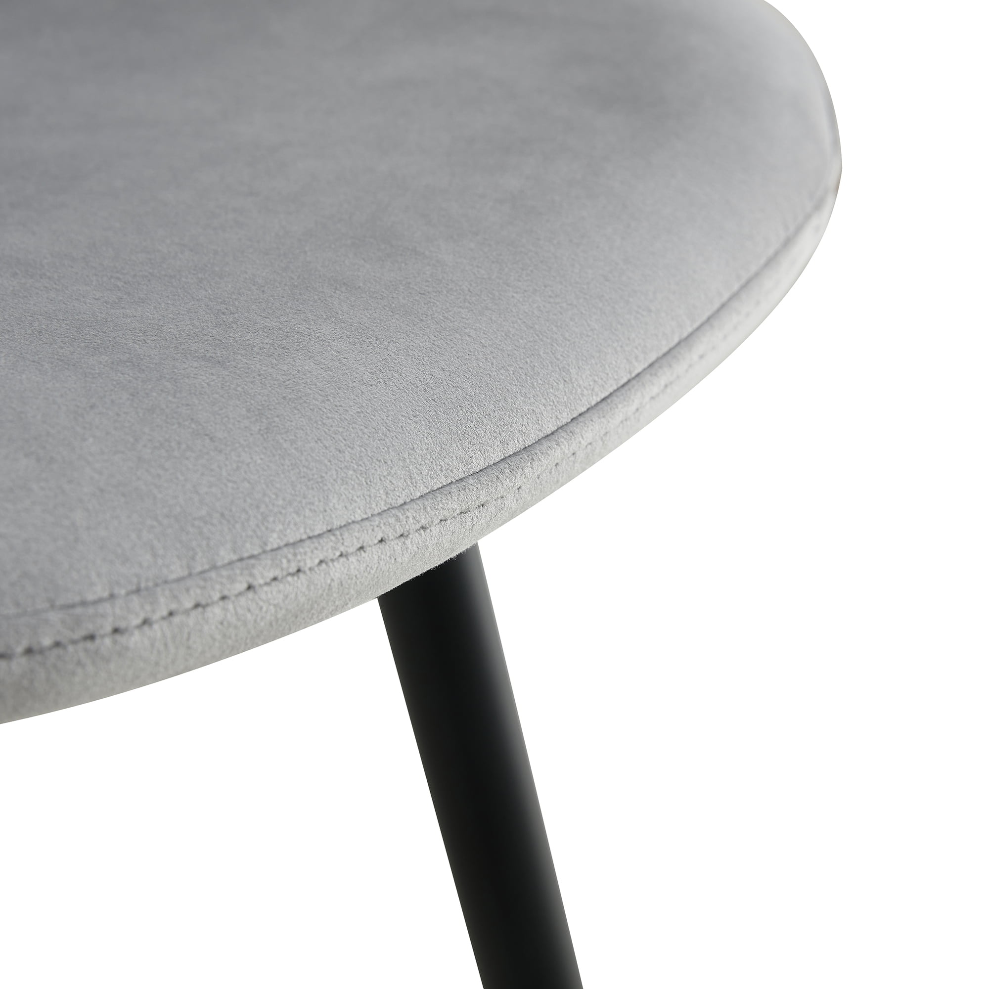 Kepooman Set of 2 Barstool Dining Counter Height Chair, Modern Velvet Chair kitchen Chair, Grey Kepooman Set of 2 Barstool Dining Counter Height Chair, Modern Velvet Chair kitchen Chair, Grey